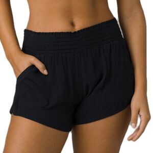 Prana Fernie Shorts Black Size XS Gauzy Tencel Beach Beachy Modal